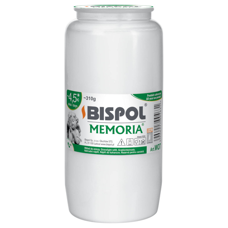 BISPOL WO7 oil candle inserts 4.5 days, 16 pieces