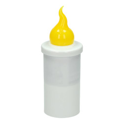 Subito S6 LED candle inserts, 12 pieces, yellow