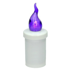 Subito S5 LED candle inserts, 12 pieces, purple