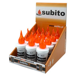 LED vložky do sviečok Subito S5, 12 kusov, oranžové