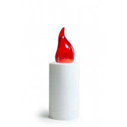 Grande Milo LED candle inserts, 12 pieces, red