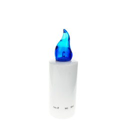 Grande Milo LED candle inserts, 12 pieces, blue