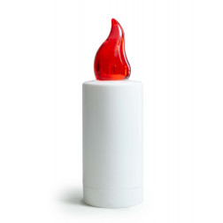 Grande Luce LED candle inserts, 12 pieces, red