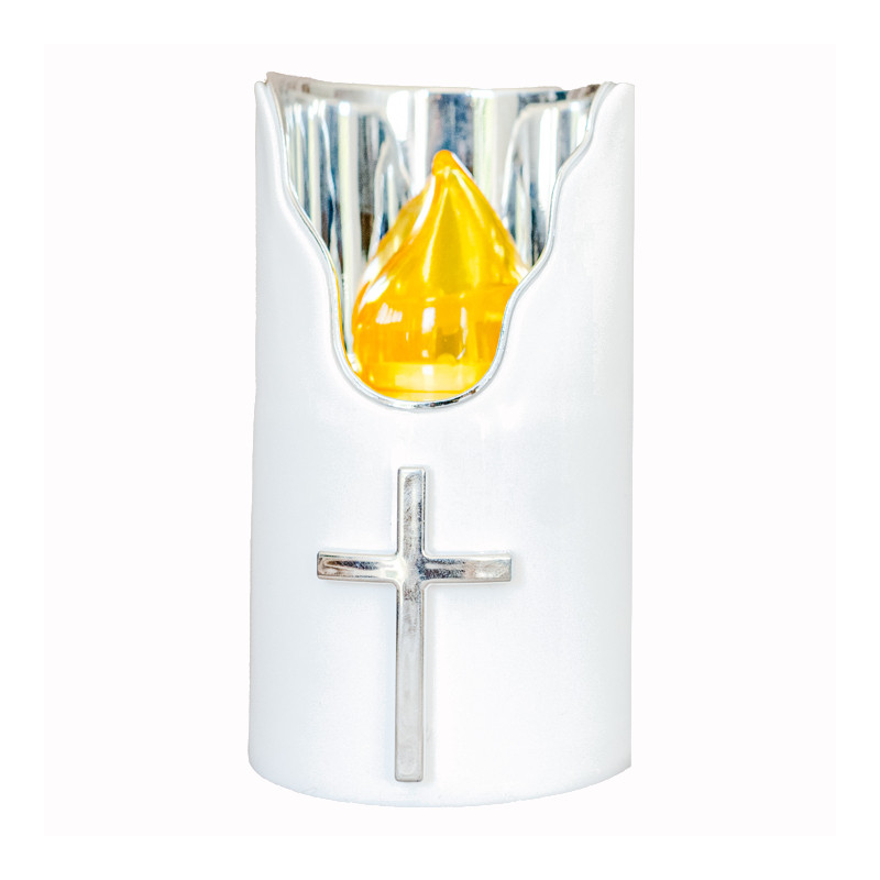 Subito C707 H125 LED candle inserts, 6 pieces, silver-yellow