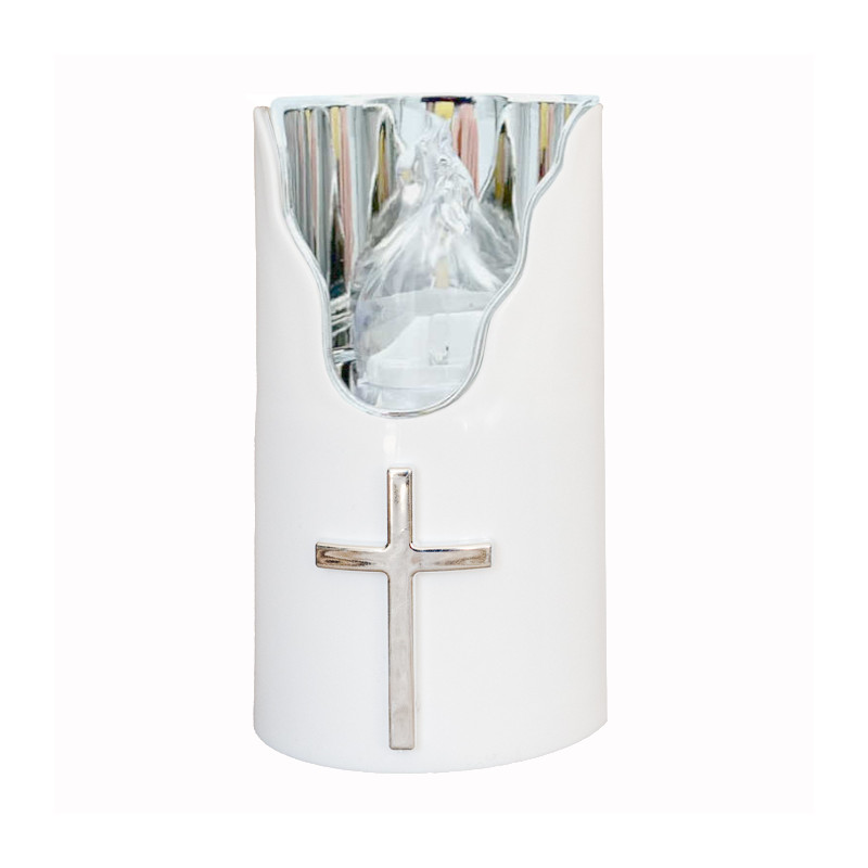 Subito C707 H125 LED-Kerzeneinsätze, 6 Stück, Silber und Weiß