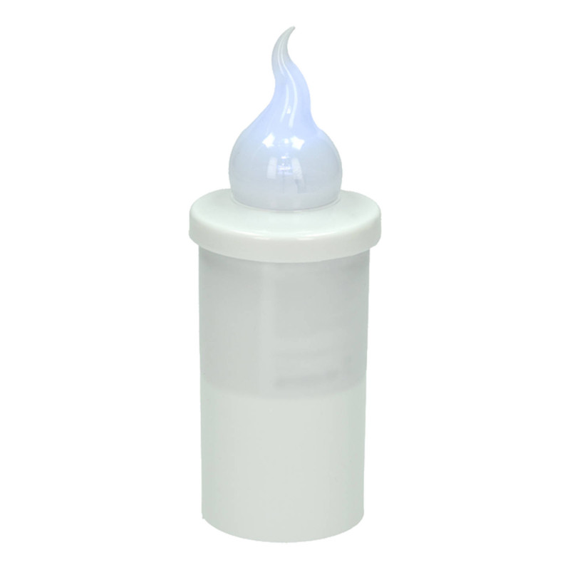 Subito S6 LED candle inserts, 12 pieces, multicolor