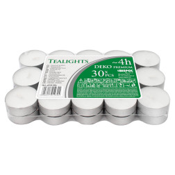 Bispol Deko Tealights 4h tealights, 30 pieces