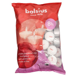 Bolsius candles 8h 45 pieces