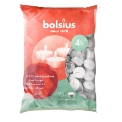 Bolsius 4h heaters 75 pieces per bag