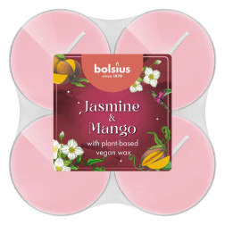 Maxi Light Bolsius Jasmine & Mango Duftkerzen 8 Stunden 8 Stück