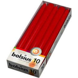 Bolsius Szpica table candles 245/24, 10 pieces, red