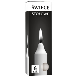 Bispol Candles 6h stolní svíčky, 6 kusů