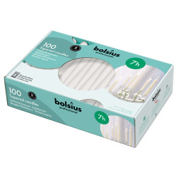 Bolsius Szpica table candles 240/23, 100 pieces, white