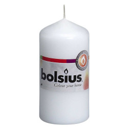 Bolsius pillar candle 100/48mm white, 1 piece