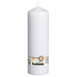 Bolsius pillar candle 250/78mm white, 1 piece