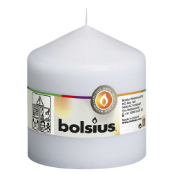 Bolsius pillar candle 100/98mm white, 1 piece