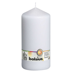 Bolsius pillar candle 200/98mm white, 1 piece