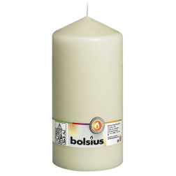 Bolsius pillar candle 200/98mm cream, 1 piece