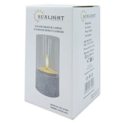 LED Sunlight decorative candle 7.5x12.5cm each