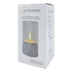 LED Sunlight decorative candle 7.5x15cm each