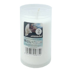 Paraffin candle insert Płomyk W-3 L 48h 2 days 1 piece