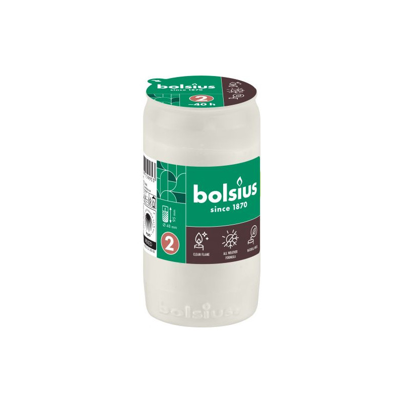 Wkłady do zniczy olejowe Bolsius RC2 40h 30 sztuk