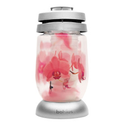 Candle Lantern BOLSIUS 3S 01 Pink flowers 22.5cm 36h 1pc.