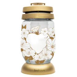 Candle Lantern BOLSIUS 3S 18 Golden heart 22.5cm 36h 1pc.