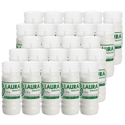 Paraffinkerzeneinsätze BISPOL Laura L3 (14,5cm) 54h 24Stk.