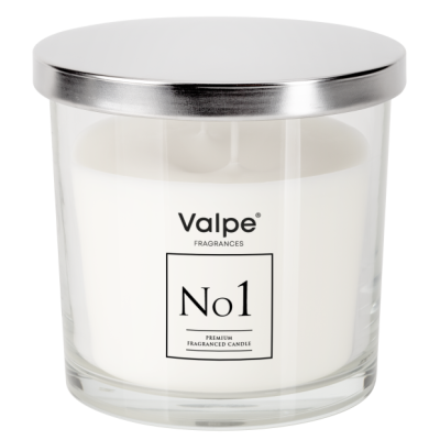 Scented candle BISPOL Valpe No1 snp100-001 (Agarwood & Vanilla) ~40h