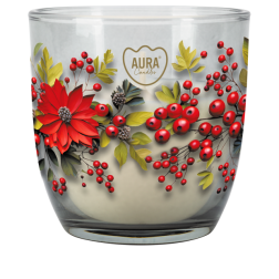 BISPOL Aura Geschenkset ADC-002-468 (Frohe Weihnachten) Kerze + Diffusor