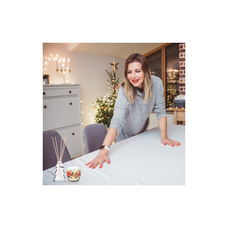 Darčeková súprava BISPOL Aura ADC-002-468 (Veselé Vianoce) sviečka + difúzor