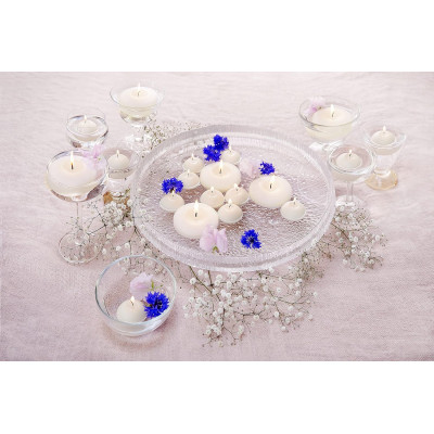 Floating candles BOLSIUS Maxi BOX 77/29 (8h) 12 pieces white