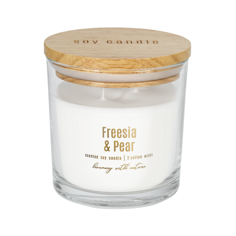 Scented soy candle BISPOL sn173-326 (Freesia & Pear) ~40h