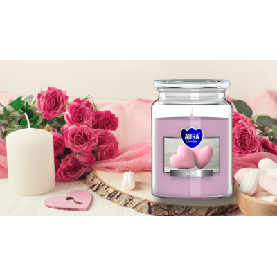 BISPOL Aura scented candle snd99-105 (Love) ~100h