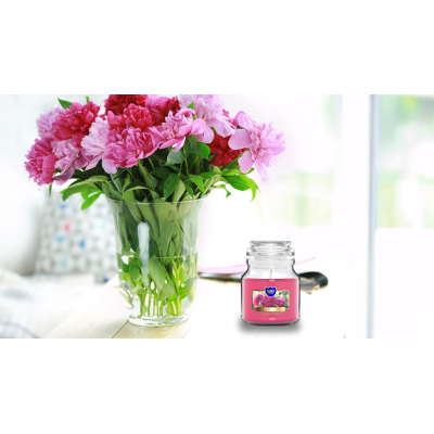 Vonná svíčka BISPOL Aura snd71-157 (Pivoňka) ~28h 2