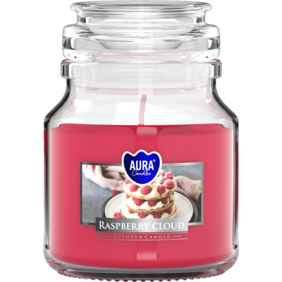 BISPOL Aura scented candle snd71-329 (Raspberry cloud) ~28h