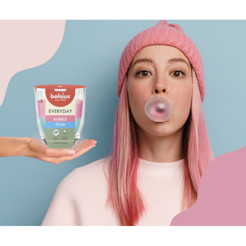 BOLSIUS Everyday Scented Candle (Bubble Gum) ~21h