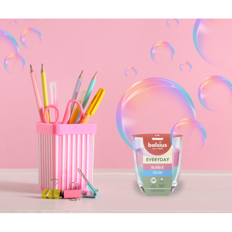 BOLSIUS Everyday Scented Candle (Bubble Gum) ~21h