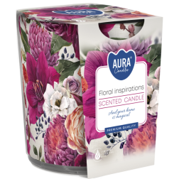 BISPOL Aura scented candle sn72s-30 (Floral inspirations) ~22h