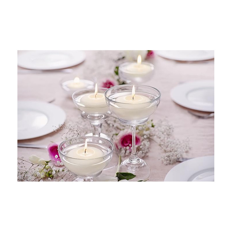Floating candles BOLSIUS Maxi BOX 77/29 (8h) 12 pieces ecru