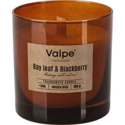 BISPOL Valpe scented candle sn82-080-325 (Bay leaf & Blackberry) ~34h