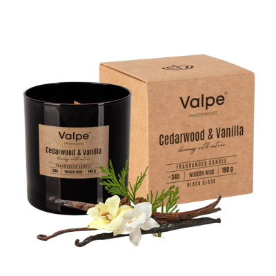 BISPOL Valpe scented candle sn82-095-81 (Cedarwood & Vanilla) ~34h