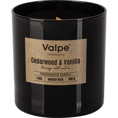 BISPOL Valpe scented candle sn82-095-81 (Cedarwood & Vanilla) ~34h