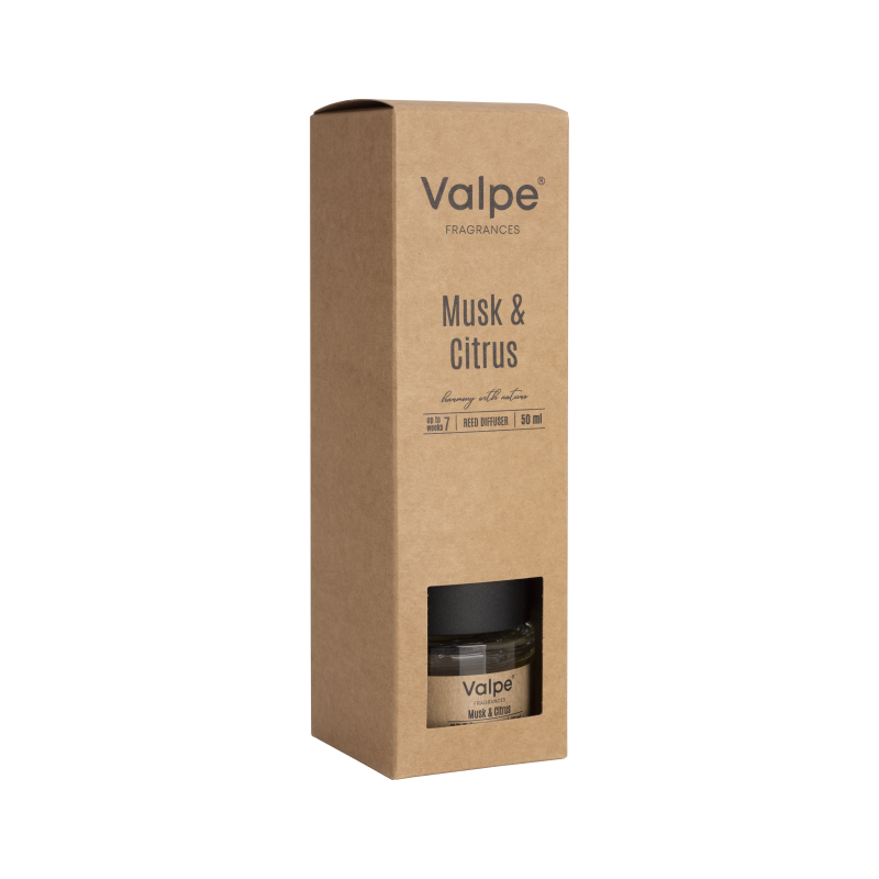 Dyfuzor zapachowy BISPOL Valpe dz50-328 (Piżmo & Cytrus) 50ml