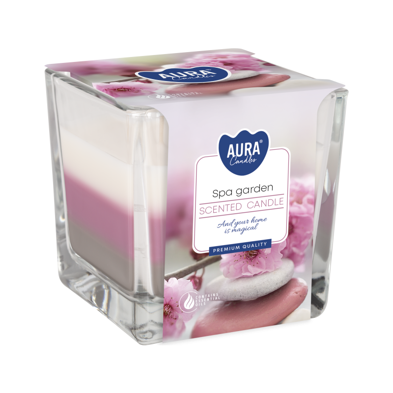 BISPOL Aura vonná sviečka snk80-254 (SPA Garden) ~32h