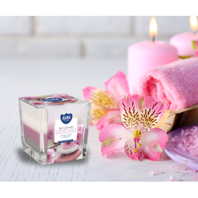 BISPOL Aura scented candle snk80-254 (SPA Garden) ~32h