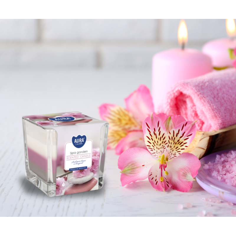 BISPOL Aura scented candle snk80-254 (SPA Garden) ~32h