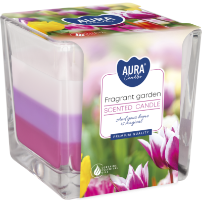 BISPOL Aura scented candle snk80-364 (Fragrant garden) ~32h