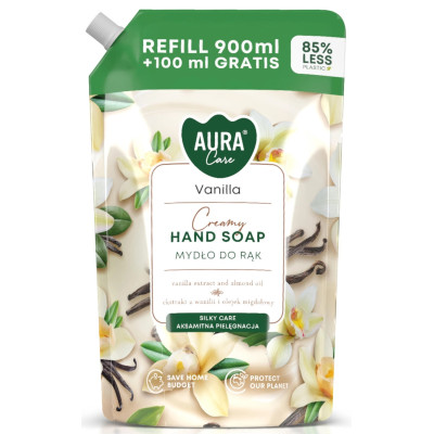 Uzupełniające mydło w płynie BISPOL Aura AHS-002-003 (Wanilia) 1000ml